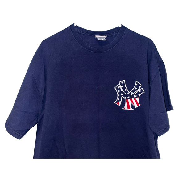 New York Yankees Mark Teixeira Majestic July 4th Red/White/Blue Shirt Sz. XL - Picture 4 of 7